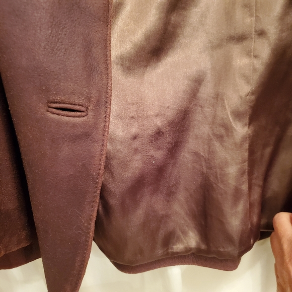 Modern Essentials Brown Leather Jacket GUC Sz M - Picture 7 of 13